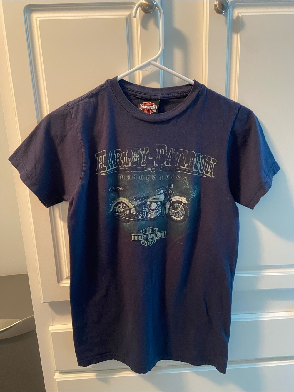 Harley-Davidson Navy Blue  Motorcycle Graphic Tee